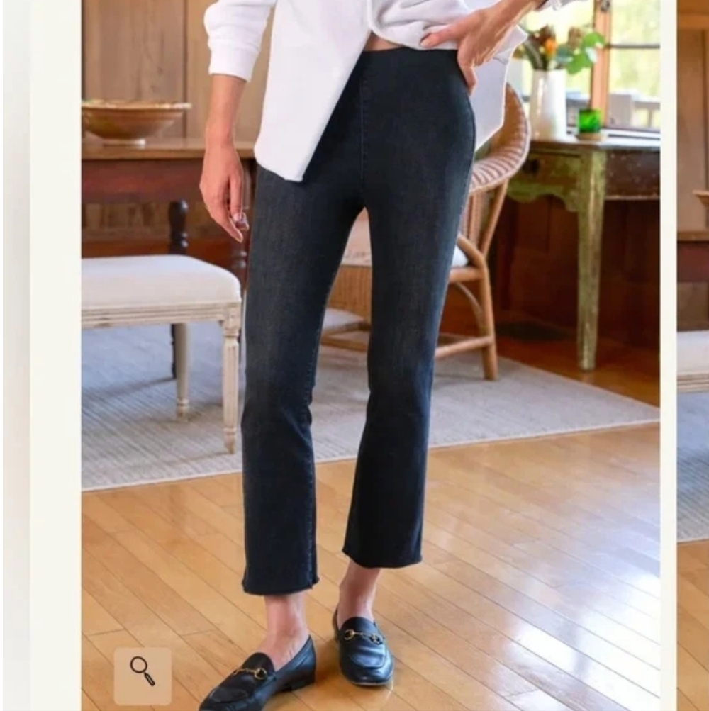 Frank & Eileen Derry Illusion Pull-on Jeans In Dark Wash 27